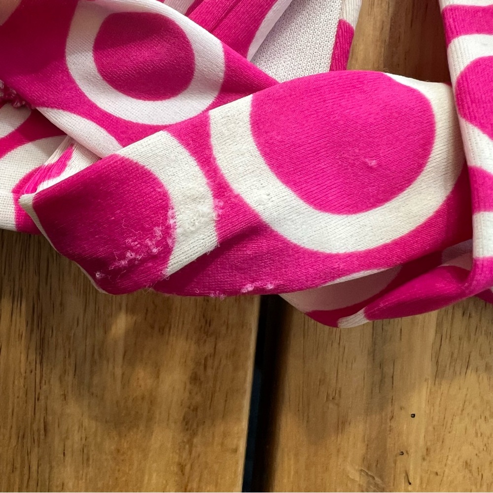 Victoria’s Secret Pink Polka Dot Bikini Top Size Medium Halter Swim - Picture 4 of 6